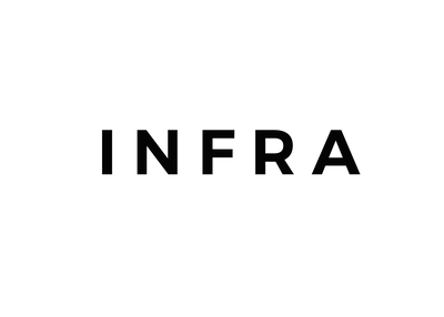 INFRA wordmark in black on a white background